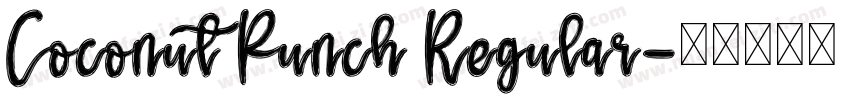 Coconut Punch Regular字体转换